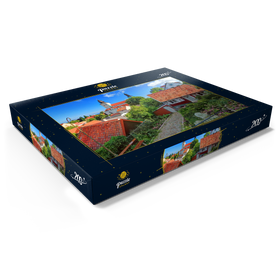 Darstellung des Puzzle Motivs Altstadt mit Dom St. Maria, Visby, Gotland, Schweden - Puzzleteile: 200