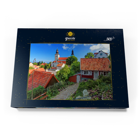 Altstadt mit Dom St. Maria, Visby, Gotland, Schweden 500 Puzzle Schachtel Ansicht3