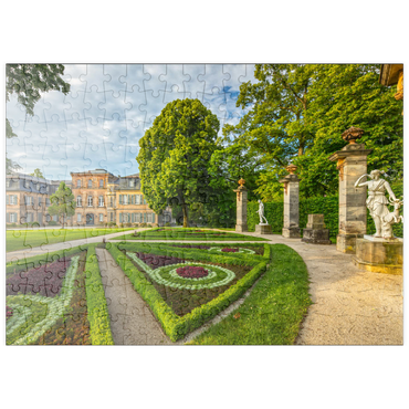 puzzleplate Schloss und Schlosspark Fantaisie im Stil des Rokoko in Donndorf 200 Puzzle