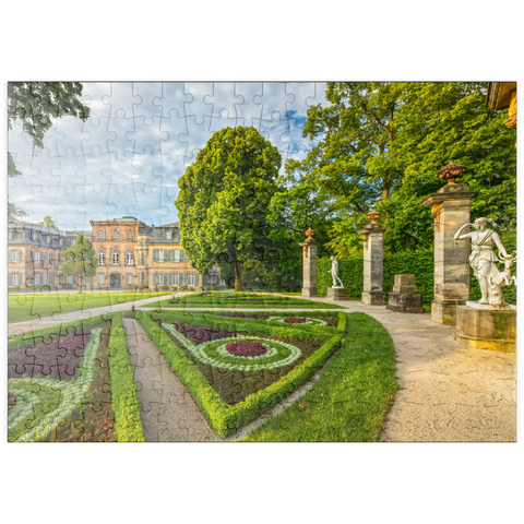 puzzleplate Schloss und Schlosspark Fantaisie im Stil des Rokoko in Donndorf 200 Puzzle