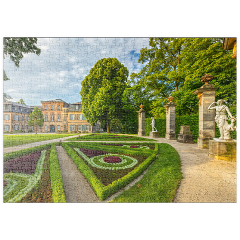 puzzleplate Schloss und Schlosspark Fantaisie im Stil des Rokoko in Donndorf 500 Puzzle