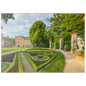 Darstellung des Puzzle Motivs Schloss und Schlosspark Fantaisie im Stil des Rokoko in Donndorf - Puzzleteile: 500