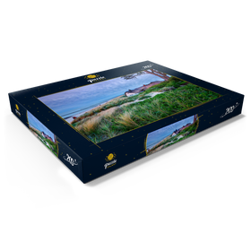 Darstellung des Puzzle Motivs Haus am Grenzweg am Strand, Ostseebad Ahrenshoop, Fischland-Darß-Zingst - Puzzleteile: 200