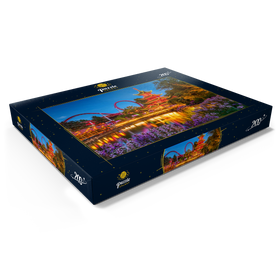 Alternative Darstellung des Puzzle-Motivs Chinesische Pagode am Tivoli See im Vergnügungspark – Puzzleteile: 200