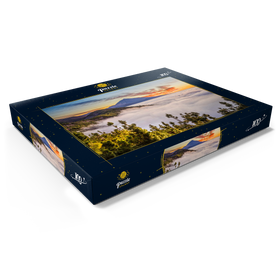 Darstellung des Puzzle Motivs Abend am Cumbre Dorsal mit Blick zum Pico del Teide (3718m), Teneriffa - Puzzleteile: 100