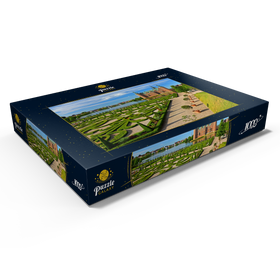 Alternative Darstellung des Puzzle-Motivs Wasserschloss Frederiksborg, Hilleröd, Seeland, Dänemark – Puzzleteile: 1000
