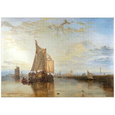 puzzleplate Dort or Dordrecht: The Dort packet-boat from Rotterdam becalmed 1000 Puzzle