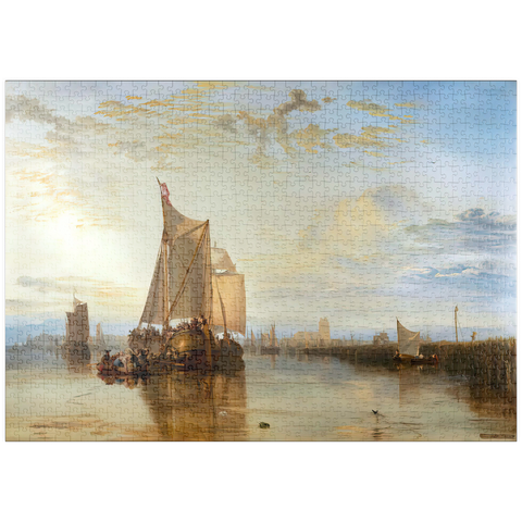 puzzleplate Dort or Dordrecht: The Dort packet-boat from Rotterdam becalmed 1000 Puzzle