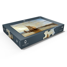 Darstellung des Puzzle Motivs Dort or Dordrecht: The Dort packet-boat from Rotterdam becalmed - Puzzleteile: 500