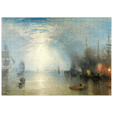 puzzleplate Keelmen Heaving in Coals by Moonlight 500 Puzzle