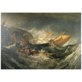 Darstellung des Puzzle-Motivs The Wreck of a Transport Ship – Puzzleteile: 1000