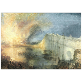 Darstellung des Puzzle-Motivs The Burning of the Houses of Lords and Commons, October 16, 1834 – Puzzleteile: 1000