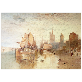 Darstellung des Puzzle-Motivs Cologne, the Arrival of a Packet-Boat: Evening – Puzzleteile: 200
