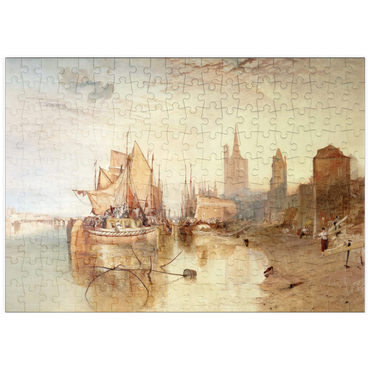 puzzleplate Cologne, the Arrival of a Packet-Boat: Evening 200 Puzzle