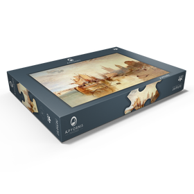 Alternative Darstellung des Puzzle-Motivs Cologne, the Arrival of a Packet-Boat: Evening – Puzzleteile: 500