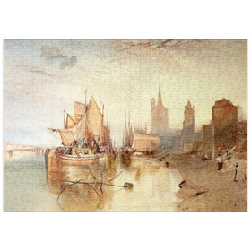 Darstellung des Puzzle-Motivs Cologne, the Arrival of a Packet-Boat: Evening – Puzzleteile: 500