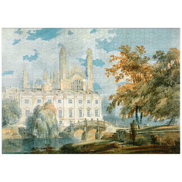 puzzleplate Clare Hall and King’s College Chapel, Cambridge, from the Banks of the River Cam 1000 Puzzle