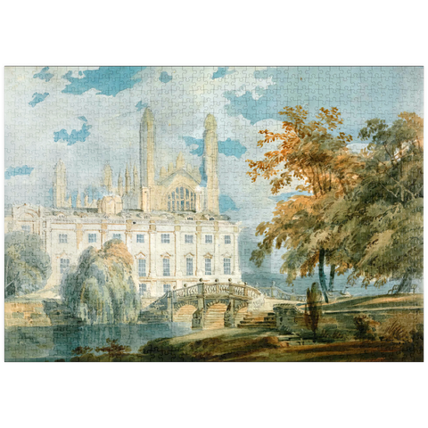 puzzleplate Clare Hall and King’s College Chapel, Cambridge, from the Banks of the River Cam 1000 Puzzle