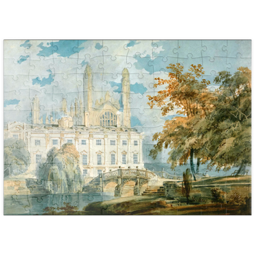 puzzleplate Clare Hall and King’s College Chapel, Cambridge, from the Banks of the River Cam 100 Puzzle