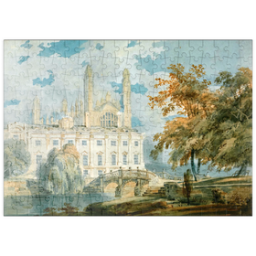 Darstellung des Puzzle-Motivs Clare Hall and King’s College Chapel, Cambridge, from the Banks of the River Cam – Puzzleteile: 200