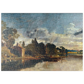 Darstellung des Puzzle Motivs The Thames near Walton Bridges - Puzzleteile: 500