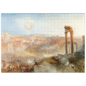 Darstellung des Puzzle Motivs Modern Rome - Campo Vaccino - Puzzleteile: 500