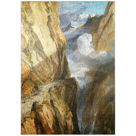 Darstellung des Puzzle Motivs The Pass of St Gotthard, Switzerland - Puzzleteile: 1000