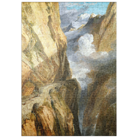 Darstellung des Puzzle-Motivs The Pass of St Gotthard, Switzerland – Puzzleteile: 500