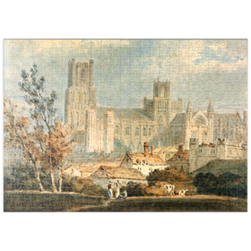 Darstellung des Puzzle Motivs View of Ely Cathedral - Puzzleteile: 500