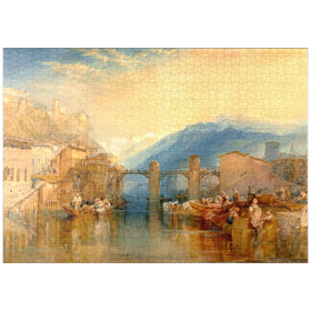 Darstellung des Puzzle-Motivs Grenoble Bridge – Puzzleteile: 1000