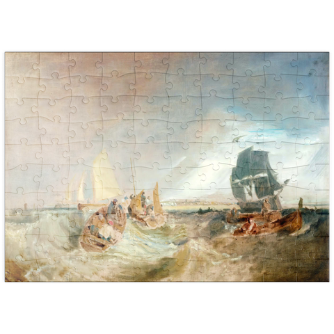puzzleplate Shipping at the Mouth of the Thames 100 Puzzle