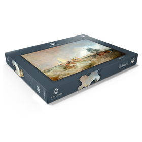 Darstellung des Puzzle Motivs Shipping at the Mouth of the Thames - Puzzleteile: 200