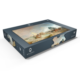 Darstellung des Puzzle Motivs Shipping at the Mouth of the Thames - Puzzleteile: 500