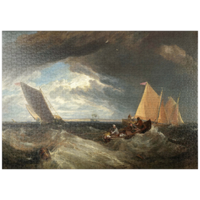 Darstellung des Puzzle-Motivs The Junction of the Thames and the Medway – Puzzleteile: 1000