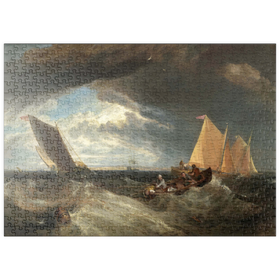 Darstellung des Puzzle Motivs The Junction of the Thames and the Medway - Puzzleteile: 500