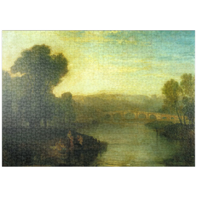 Darstellung des Puzzle-Motivs View of Richmond Hill and Bridge – Puzzleteile: 1000