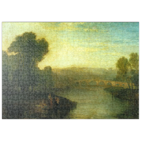 Darstellung des Puzzle Motivs View of Richmond Hill and Bridge - Puzzleteile: 500