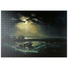 Darstellung des Puzzle Motivs Fishermen at Sea - Puzzleteile: 500