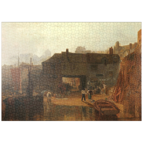Darstellung des Puzzle-Motivs Saltash with the Water Ferry, Cornwall – Puzzleteile: 1000