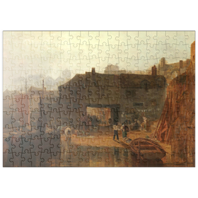 Darstellung des Puzzle-Motivs Saltash with the Water Ferry, Cornwall – Puzzleteile: 200