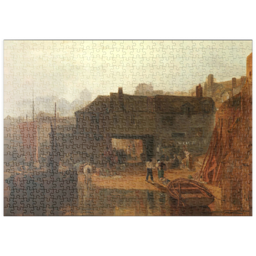 puzzleplate Saltash with the Water Ferry, Cornwall 500 Puzzle