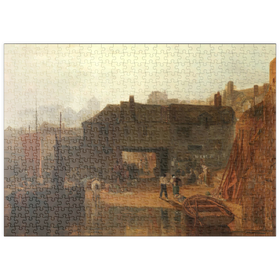 Darstellung des Puzzle Motivs Saltash with the Water Ferry, Cornwall - Puzzleteile: 500