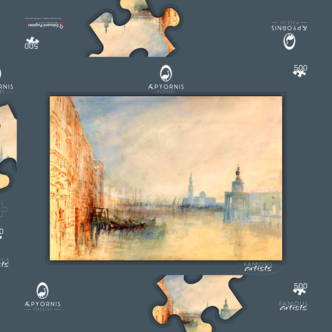 Venice, The Mouth of the Grand Canal 500 Puzzle Schachtel 3D Modell