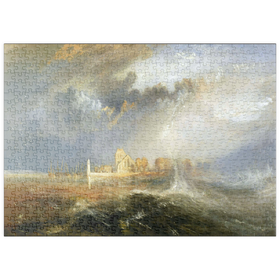 Darstellung des Puzzle Motivs Quillebeuf, Mouth of the Seine - Puzzleteile: 500