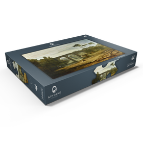 Darstellung des Puzzle Motivs Whalley Bridge and Abbey - Puzzleteile: 500