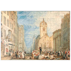 Darstellung des Puzzle Motivs High Street, Edinburgh - Puzzleteile: 500