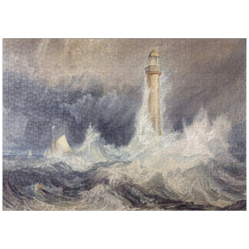 Darstellung des Puzzle-Motivs Bell Rock Lighthouse – Puzzleteile: 1000