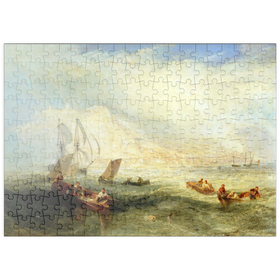 Darstellung des Puzzle Motivs Line Fishing, Off Hastings - Puzzleteile: 200