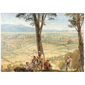 Darstellung des Puzzle-Motivs Rome from Monte Mario – Puzzleteile: 1000