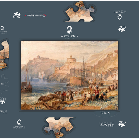 St. Mawes, Cornwall 200 Puzzle Schachtel 3D Modell